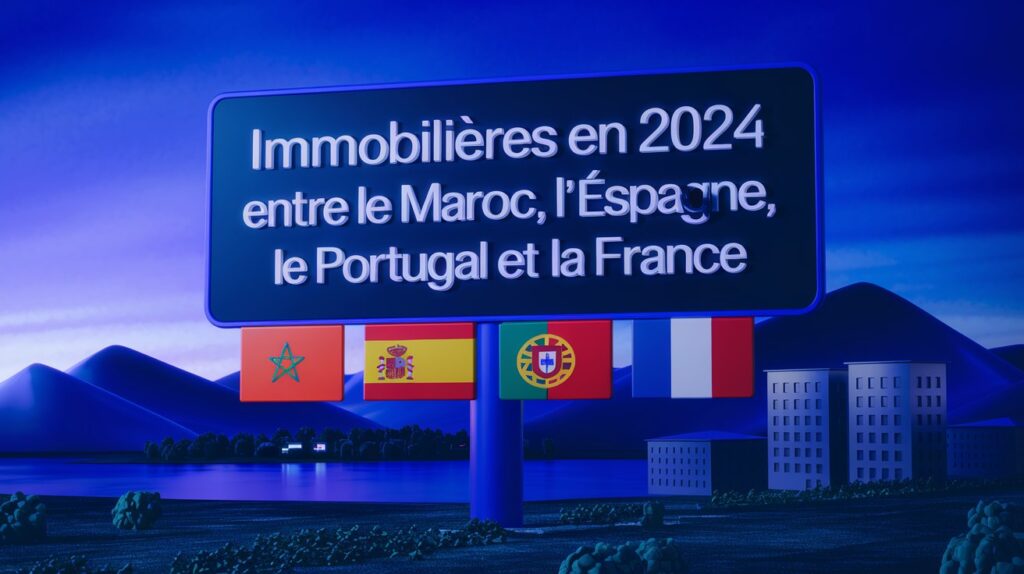 Immobilières en 2024 entre le Maroc, l’Espagne, le Portugal et la France