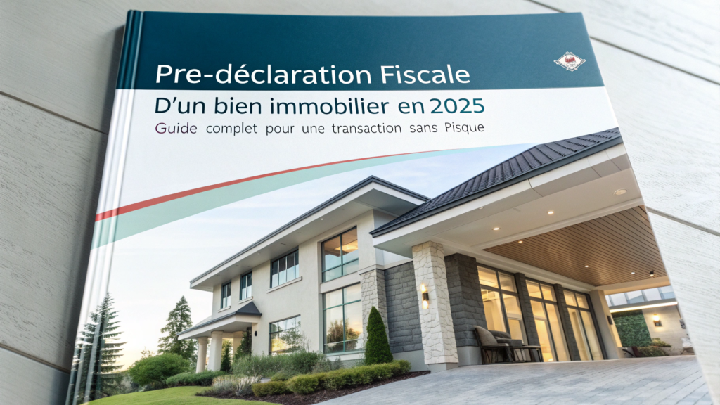 Pré-Déclaration Fiscale d'un Bien Immobilier en 2025 : Guide Complet pour une Transaction Sans Risque