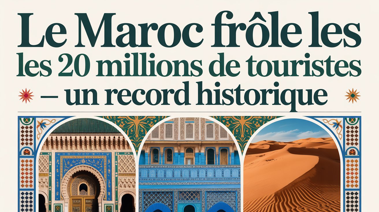 You are currently viewing Tourisme  Maroc 2025 : Le Maroc Frôle les 20 Millions de Touristes — Un Record Historique